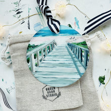 Load image into Gallery viewer, Boardwalk Ornament on Metal