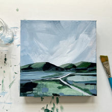 Load image into Gallery viewer, Blue Stripe Marsh II, Painting on Canvas