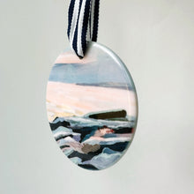Load image into Gallery viewer, Prout's Neck Ocean Rocks Ceramic Ornament