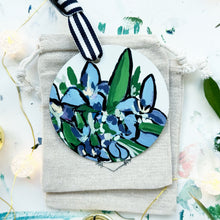 Load image into Gallery viewer, Iris Ornament on Metal