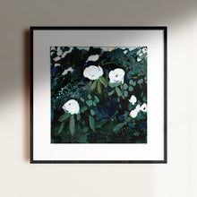 Load image into Gallery viewer, Black Floral Print, Fine Art Print