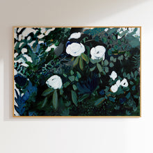 Load image into Gallery viewer, Black Floral Print, Fine Art Print