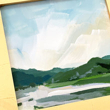 Load image into Gallery viewer, Bright Sky Valley, Landscape, Original Painting on Canvas Board