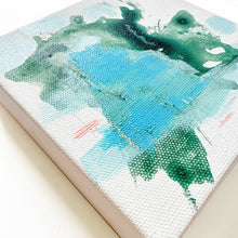 Load image into Gallery viewer, Coastal Abstract in Blues and Olive II, Painting on Canvas