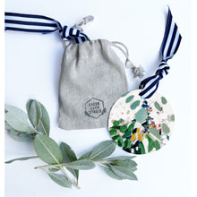 Load image into Gallery viewer, Eucalyptus Blossoms, Floral Ornament on Metal