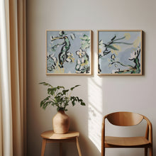Load image into Gallery viewer, Euphrates Garden, Abstract Floral, Set of 2 Prints