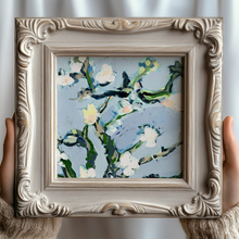 Load image into Gallery viewer, Contemporary Floral Art Print- Horizontal- framed