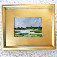 Load image into Gallery viewer, Downeast on Canvas, Custom Framed in Gold