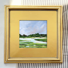 Load image into Gallery viewer, Downeast on Canvas, Custom Framed in Gold