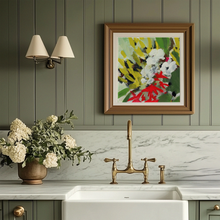 Load image into Gallery viewer, Olive and Green Floral Burst