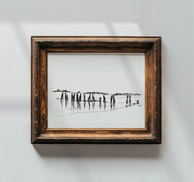 Load image into Gallery viewer, Coastal Line Drawing, West Beach, Fine Art Print