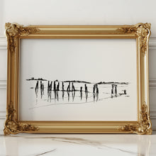 Load image into Gallery viewer, Coastal Line Drawing, West Beach, Fine Art Print
