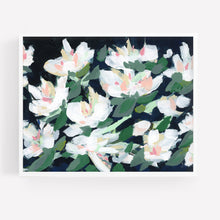 Load image into Gallery viewer, White Blossoms at Midnight, Fine Art Print