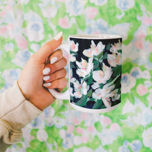 Load image into Gallery viewer, Midnight Floral Ceramic Mug 15oz