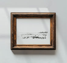 Load image into Gallery viewer, Coastal Line Drawing, Gloucester Coast, Fine Art Print