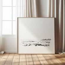 Load image into Gallery viewer, Coastal Line Drawing, Gloucester Coast, Fine Art Print
