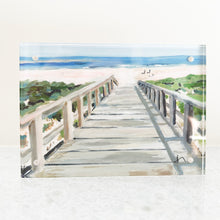 Load image into Gallery viewer, Beach Boardwalk in Acrylic Tabletop Frame