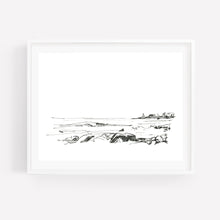 Load image into Gallery viewer, Coastal Line Drawing, Gloucester Coast, Fine Art Print