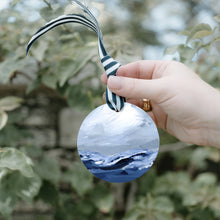 Load image into Gallery viewer, Wave Ornament on Metal