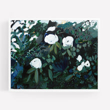 Load image into Gallery viewer, Black Floral Print, Fine Art Print
