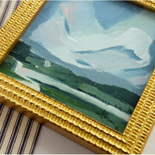 Load image into Gallery viewer, River Valley, Mountain Landscape, Original Painting on Board