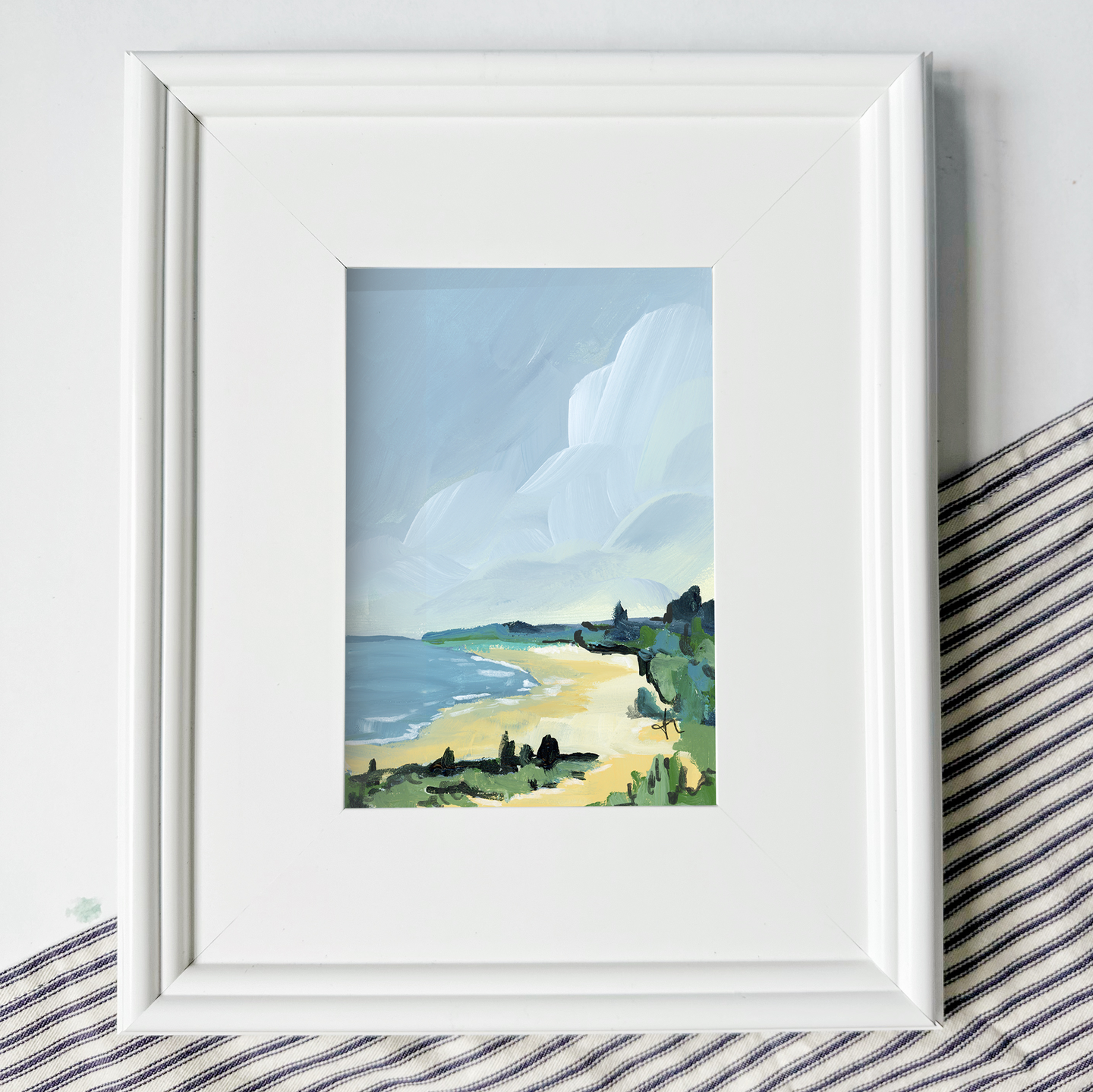 Arcadia Coast, Original Painting on Board