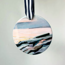 Load image into Gallery viewer, Prout&#39;s Neck Ocean Rocks Ceramic Ornament