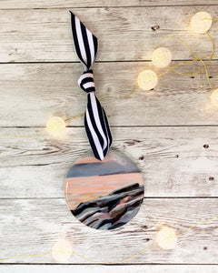 Prout's Neck Ocean Rocks Ceramic Ornament