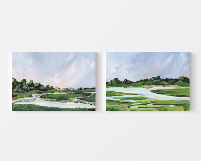 Coastal Maine Suite Set of 2 Prints on Canvas Wrap
