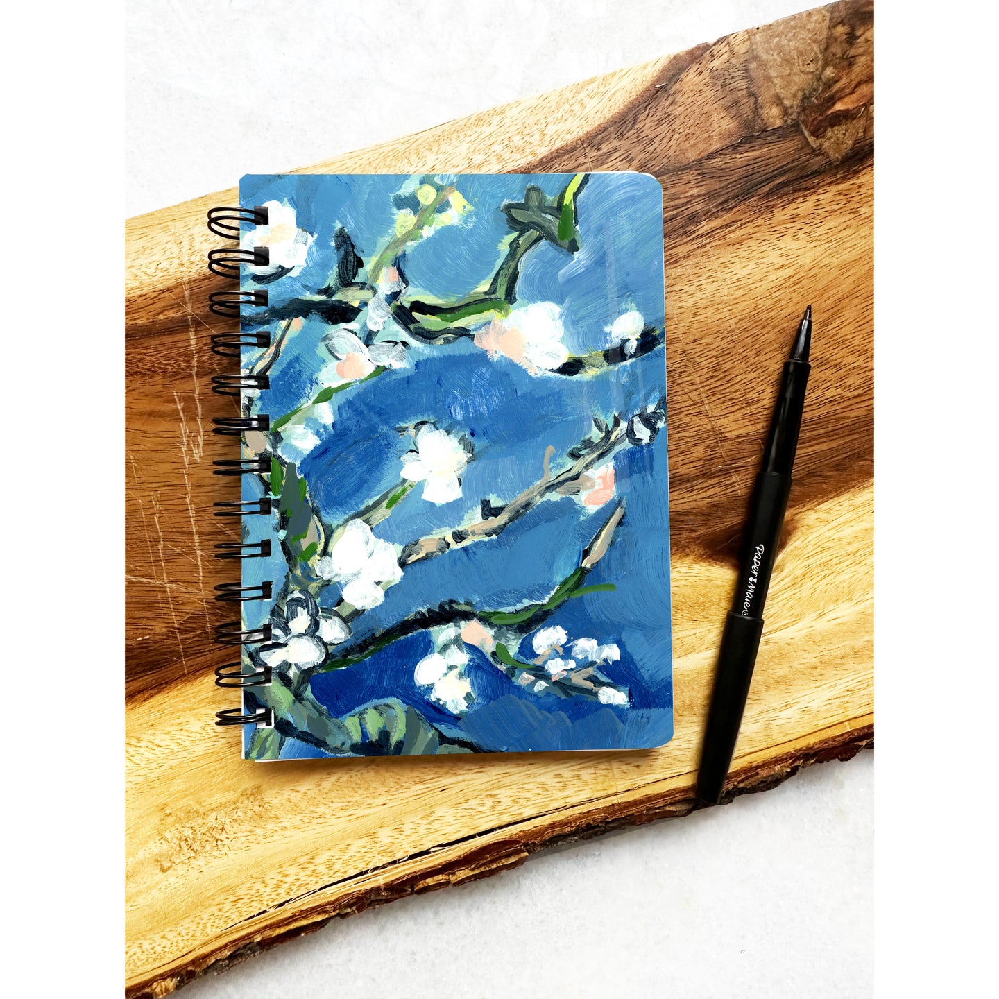 Van Gogh's Blossoms,Spiral Bound Journal