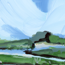 Load image into Gallery viewer, Abstract Beach, Original Painting on Board