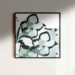 Arles Green Floral, Fine Art Print