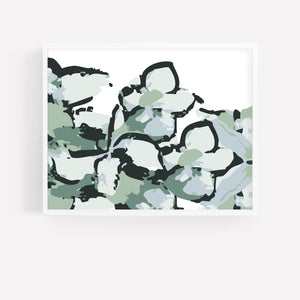 Arles Green Floral, Fine Art Print