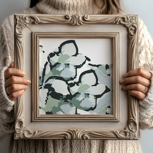 Arles Green Floral, Fine Art Print