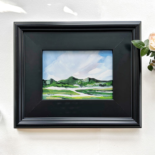 Salt Marsh Midday, Original Painting on Panel