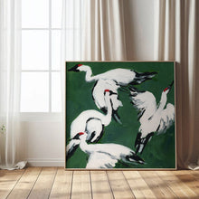 Load image into Gallery viewer, Sandhill Crane Grouping, Jade, Fine Art Print