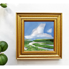 Load image into Gallery viewer, Flowers on the River, Original Painting on Panel