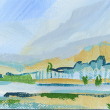 Load image into Gallery viewer, Landscape Study in Yellow, Original Painting on Board