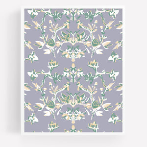 Lavender Garden, Abstract Botanical