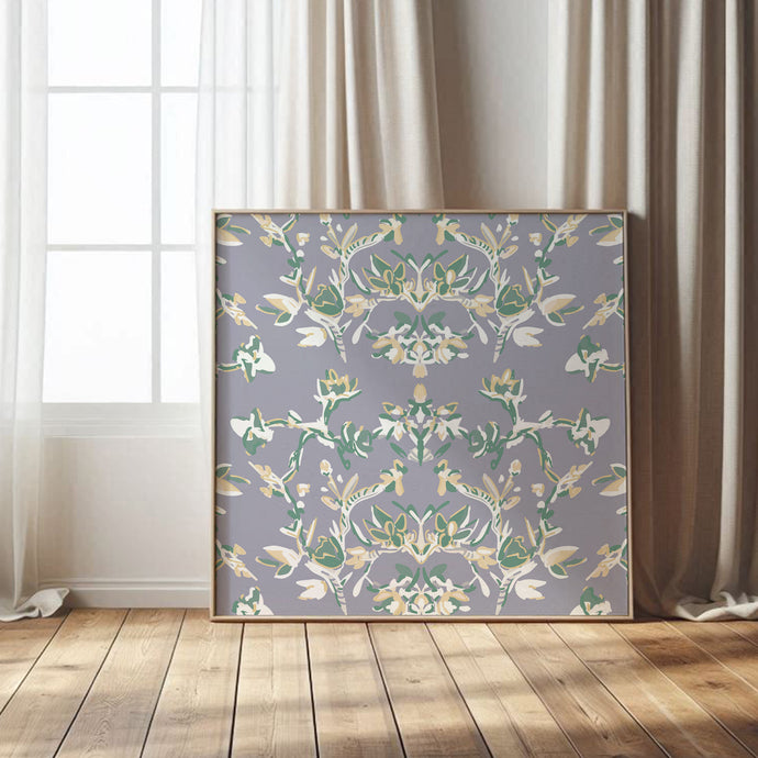 Lavender Garden, Abstract Botanical