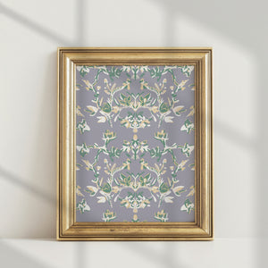 Lavender Garden, Abstract Botanical