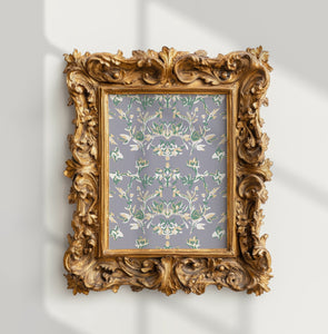 Lavender Garden, Abstract Botanical