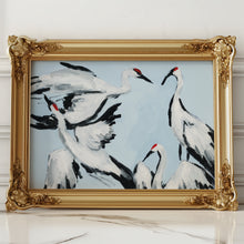 Load image into Gallery viewer, Sandhill Crane Grouping on Light Blue