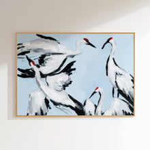 Load image into Gallery viewer, Sandhill Crane Grouping on Light Blue