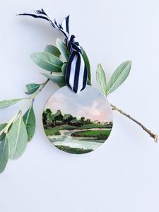 Coastal Maine Ceramic Ornament