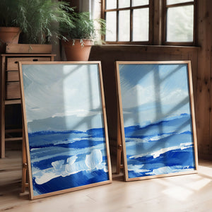 Ocean Valley Diptych, Set of 2 Prints