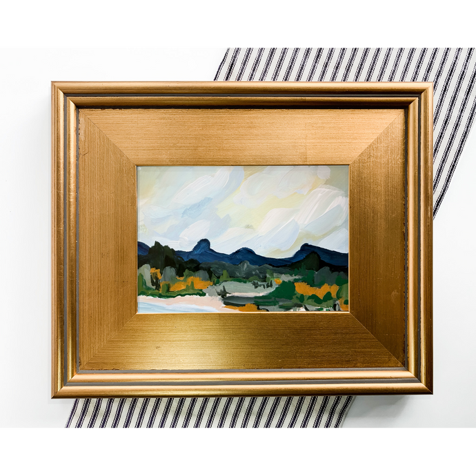 Horizontal landscape painting