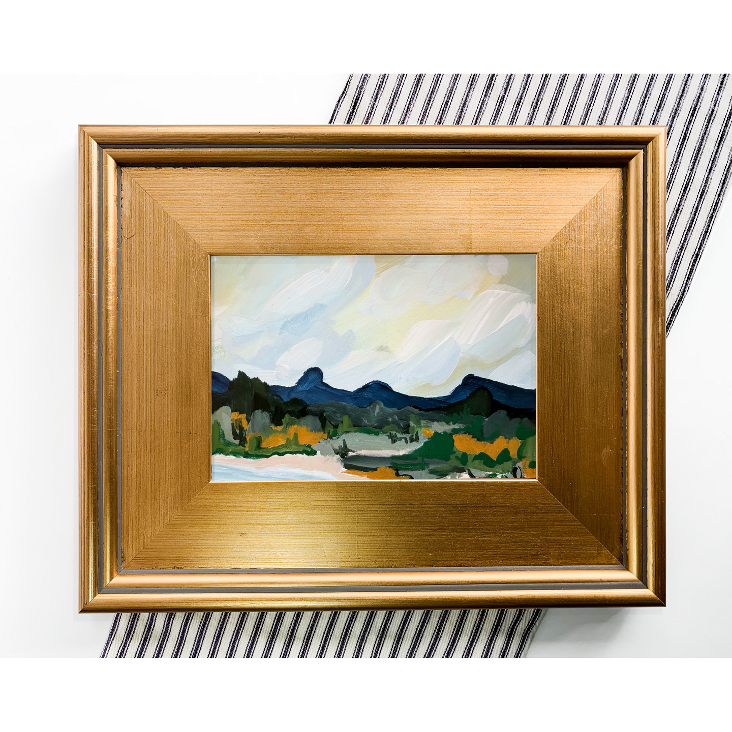 Horizontal landscape painting