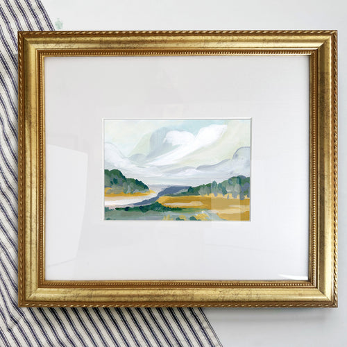 Autumn Sky over the Beach, Luxe Framing with Oversized Mat