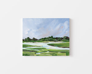 Ogunquit River on Canvas Wrap